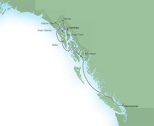 7-Day Alaska Inside Passage & Glacier Bay from $5,299